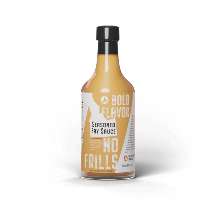 Bottle of Blister's seasoned fry sauce