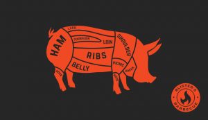 The pig according to Blister's BBQ.